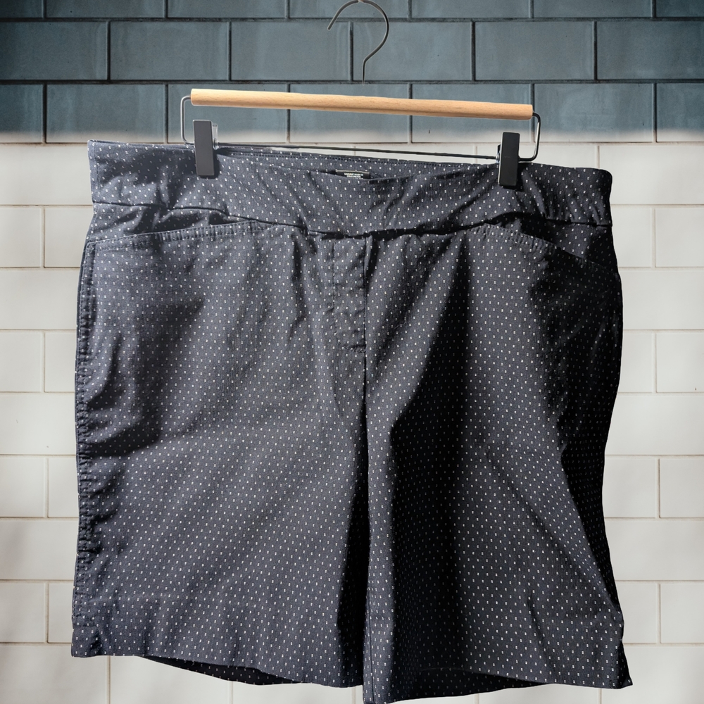 Hilary Radley Black and White Polka Dot Shorts